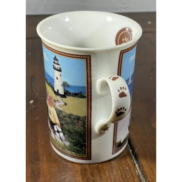 Boyds Bear Collector Mugs Bearfoot At The Beach Danbury Mint Coffee Tea Cup 4” - Picture 4 of 5